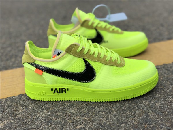 OFF-WHITE X Nike Air Force 1 Volt AO4606-700