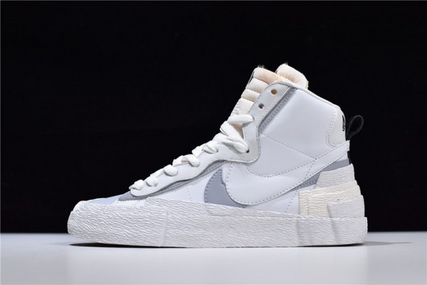 Sacai x Nike Blazer Mid White Grey BV0072-100