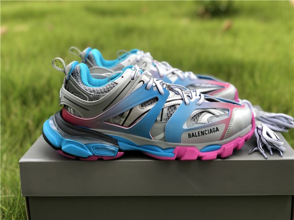 Balenciaga Track Sneaker Blue/Pink/Silver