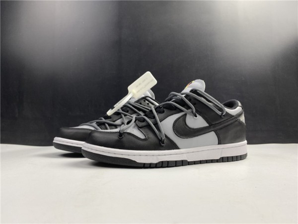 Off-White x Nike Dunk Low Black Gray CT0856-007