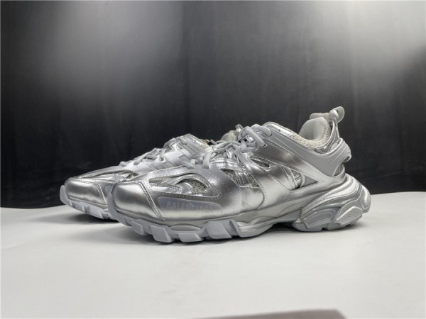 Balenciaga Track Sneaker Silver Metallic
