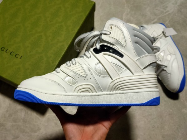 Gucci Basket Sneaker in White Demetra