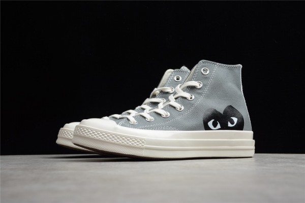 CDG Play x Converse Chuck 70 Hi Steel Gray 171847C