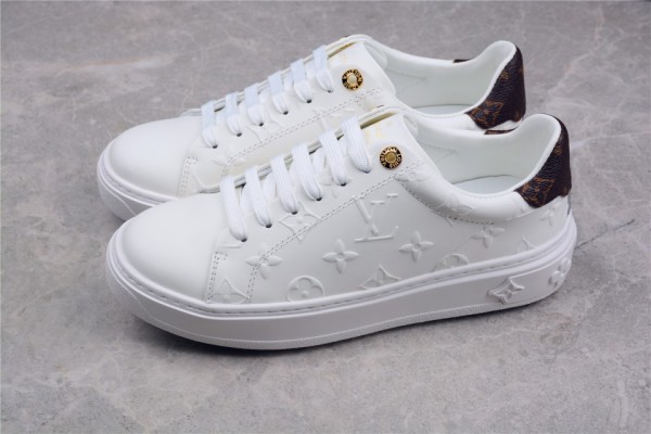 LV Time Out Sneaker White/Monogram Leather