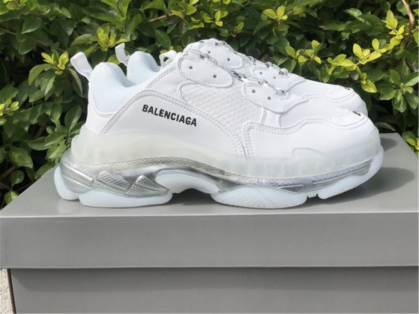 Balenciaga Triple S Clear Sole All White