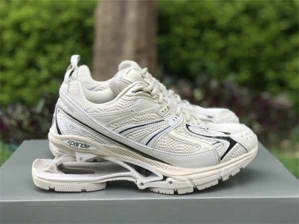 Balenciaga X-Pander Trainers in Beige and Black Mesh and Nylon