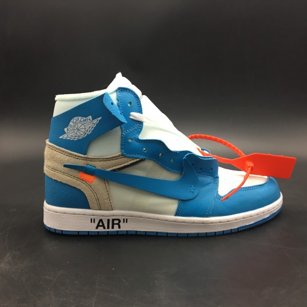 OFF-WHITE x Air Jordan 1 Crossover White Classic Navy (Limited) - AQ0818-143
