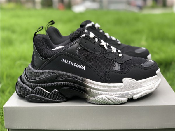 Balenciaga Triple S White Black Sole