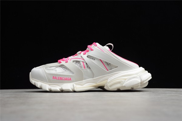 Balenciaga Track Mule White/Rose Red 653813-W3CP1-9105