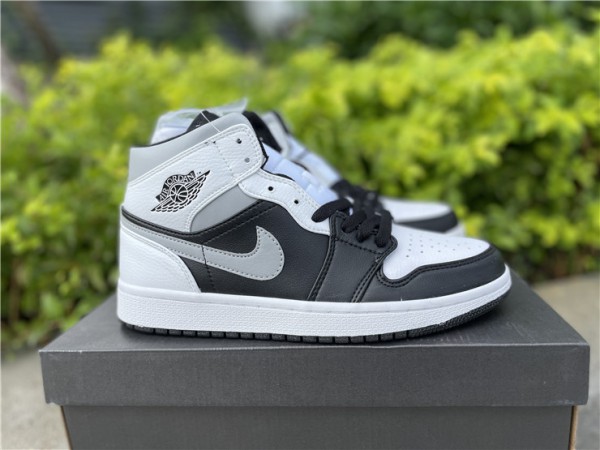 Air Jordan 1 Mid White Shadow - 554724-073