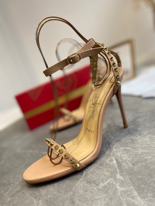 Christian Louboutin sandals spiked strap sandals Naked