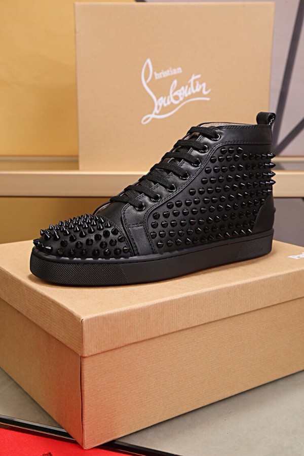 Christian Louboutin Louis - High Top Sneaker Black CLHT-054