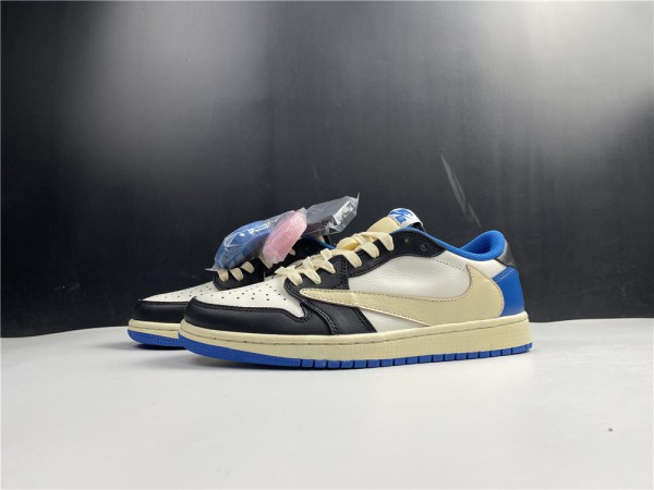 Travis Scott x Fragment x Air Jordan 1 Low OG - DM7866-140