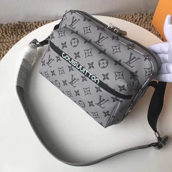 Louis Vuitton Silver Monogram Eclipse Canvas Messenger Bag