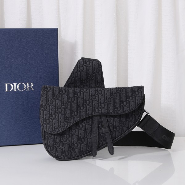 Christian Dior Oblique Saddle Men Bag