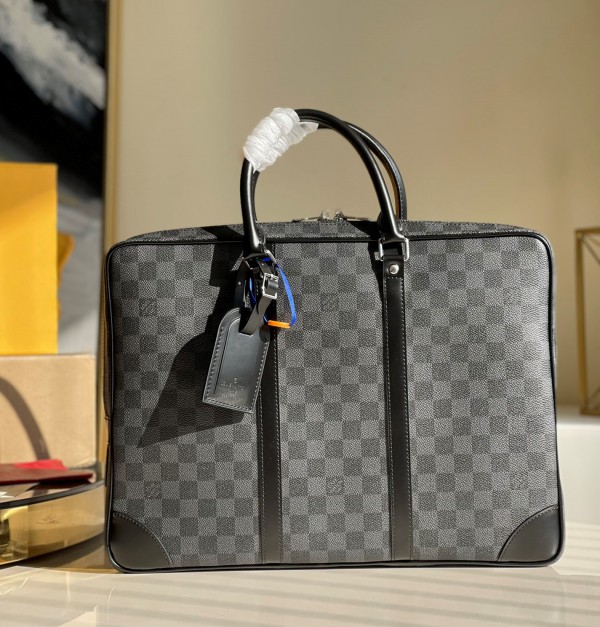 Louis Vuitton Porte-Documents Voyage Damier Graphite Bag 