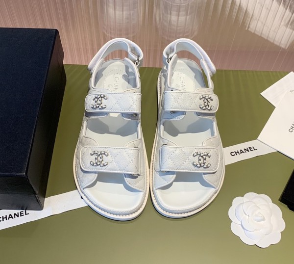 Chanel Sandals White