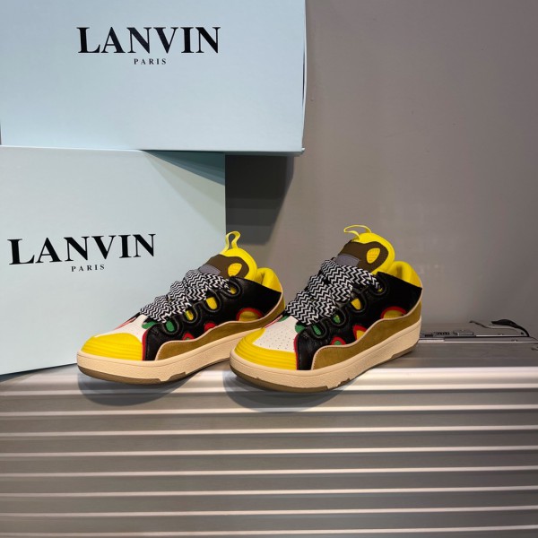 Lanvin Leather Curb Sneaker