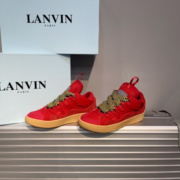 Lanvin Leather Curb Sneaker