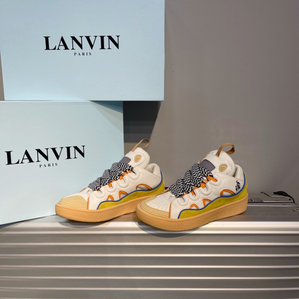 Lanvin Leather Curb Sneaker