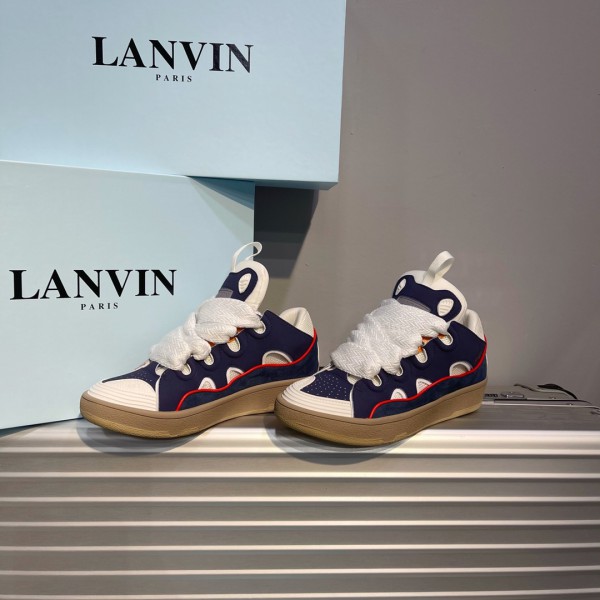 Lanvin Leather Curb Sneaker