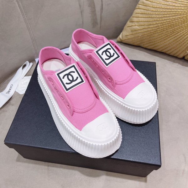 Chanel Double C Standard Canvas High Soles 