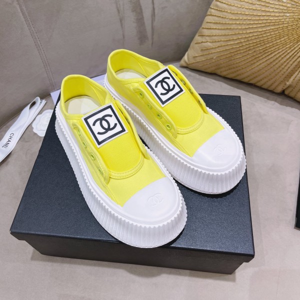 Chanel Double C Standard Canvas High Soles