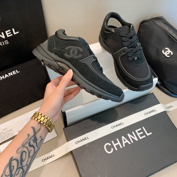Chanel CC Logo Sneaker Black (Reflective)