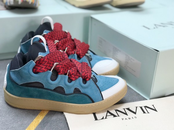 Lanvin Leather Curb Sneaker