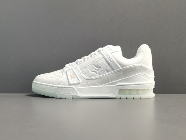LV Trainer Sneaker All White
