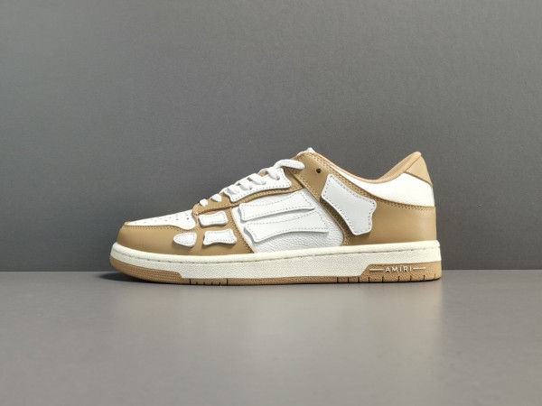 AMIRI Skel Top Low Whtie Brown