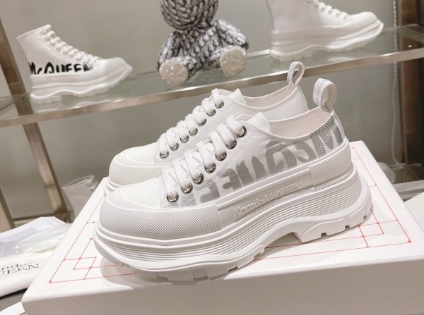   Alexander McQueen Graffiti-logo print Tread Slick sneakers