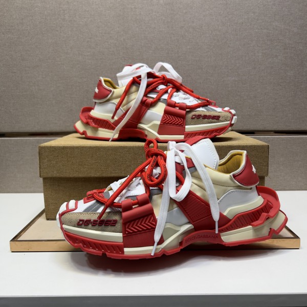 Dolce & Gabbana DG Mixed-material Space Sneakers Multicolor