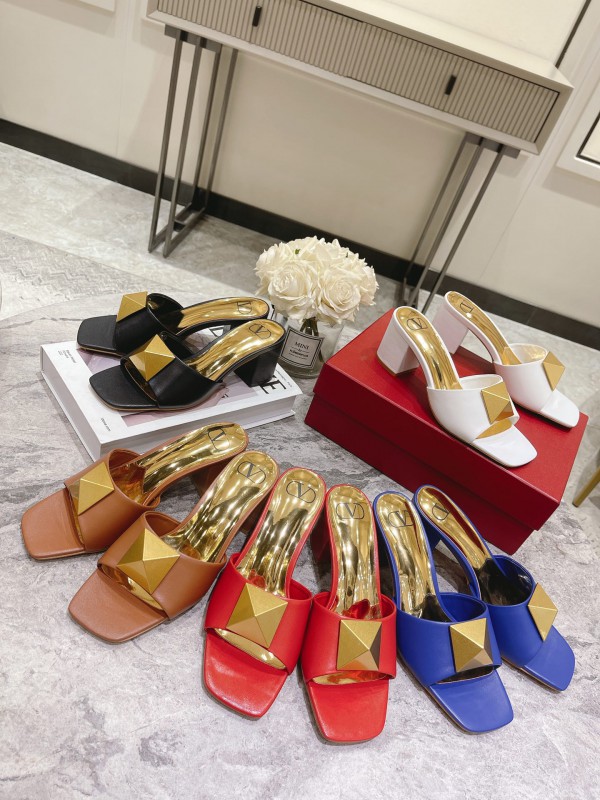 Valentino Classic "Roman Stud" Mules