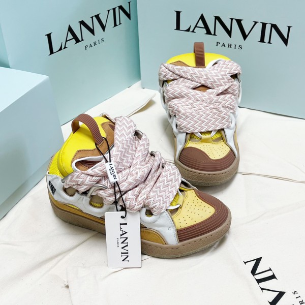 Lanvin Leather Curb Sneaker