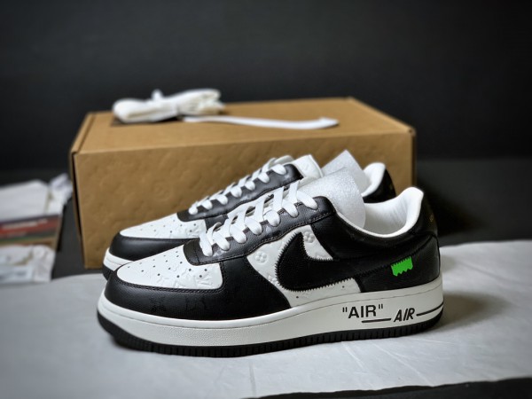 Louis Vuitton Nike Air Force 1 Low By Virgil Abloh White Black