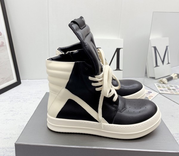 Rick Owens Black Geobasket Sneakers