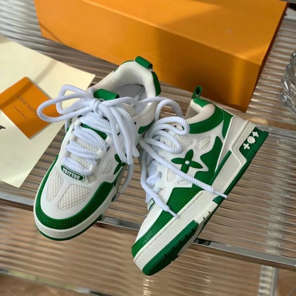 LV Skate Sneakers - Green White