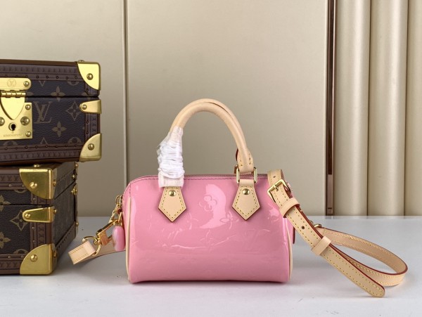 Louis Vuitton Nano Speedy Monogram Vernis Bag