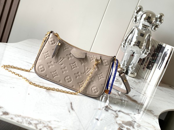 Louis Vuitton Easy Pouch on Strap Monogram Empreinte Leather Neutral