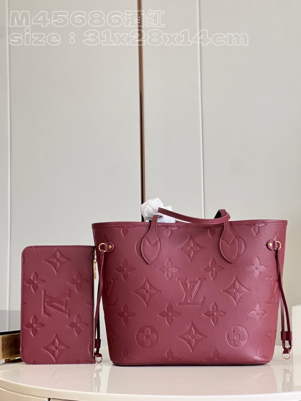 Louis Vuitton Neverfull Monogram Empreinte Bag