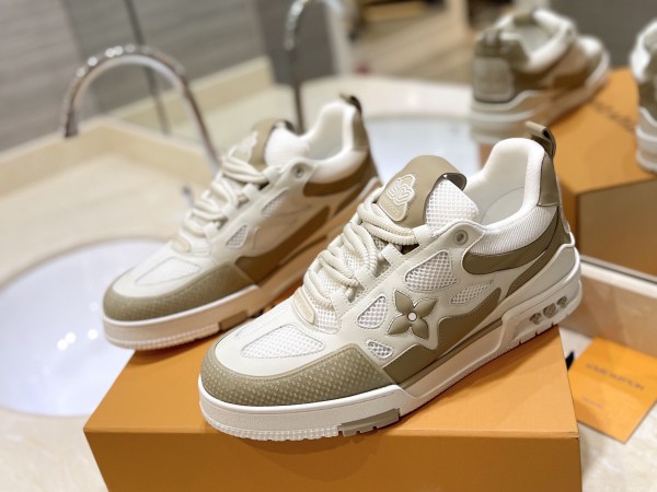 LV Skate Sneakers - Beige