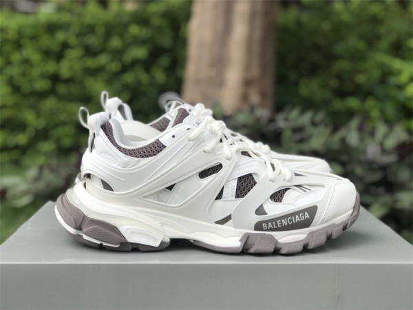 Balenciaga Track Sneaker in Off-White and Dark Grey mesh and nylon 542023-W3AC1-1897