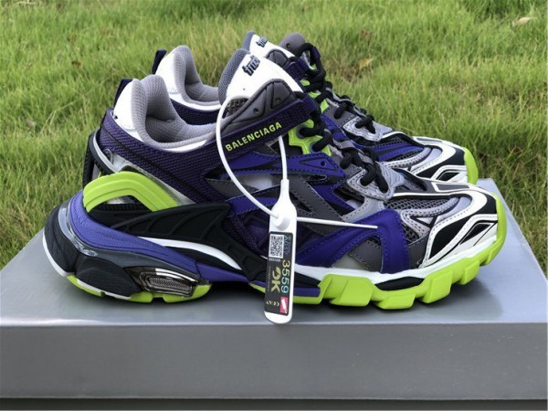 Balenciaga Track Trainer 4.0 Grey-Blue-Green