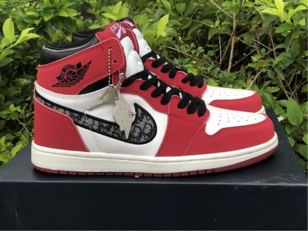 Dior Air Jordan 1 High White Red Black CN8607-006