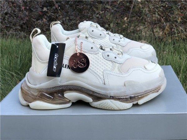 Balenciaga Triple S Clear Sole Off-White
