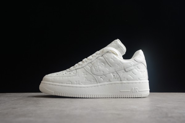 LV x Nike Air Force 1 All White