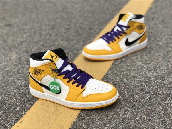 Air Jordan 1 Mid SE Lakers - 852542-700