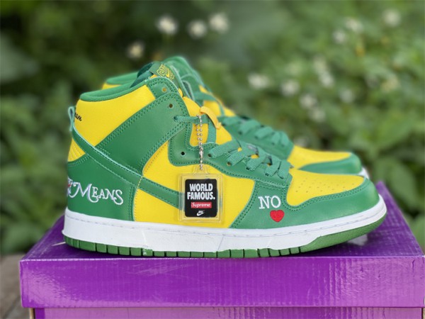 Nike SB Dunk High Supreme By Any Means Yellow/Green DN3741-700