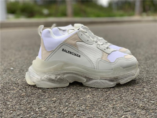 Balenciaga Triple S Clear Sole White